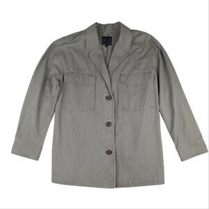 Dynamite Military Green Long Line Utility Jacket 100% Cotton‎ - Women's Large